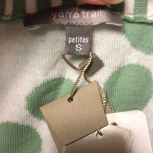Yarra Trail Polka Dit Cardigan Size Petite Small - Picture 6 of 9